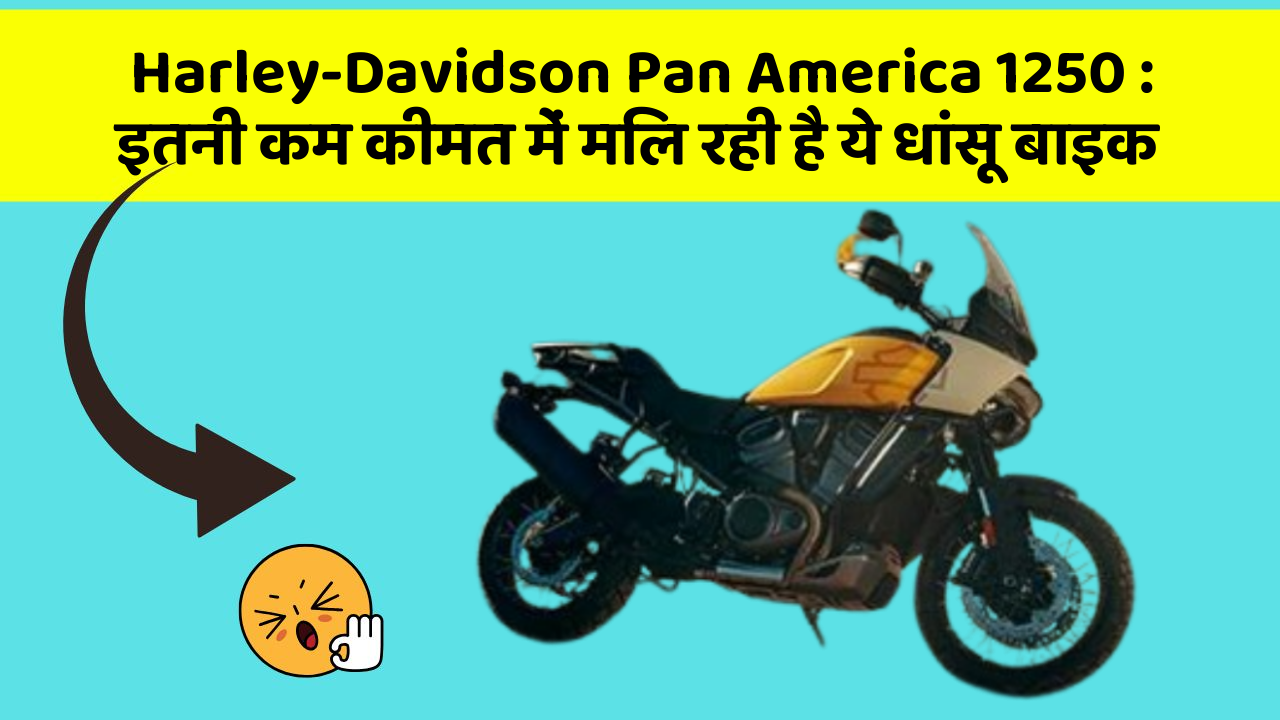 Harley-Davidson Pan America 1250 : इतनी कम कीमत में मिल रही है ये धांसू बाइक